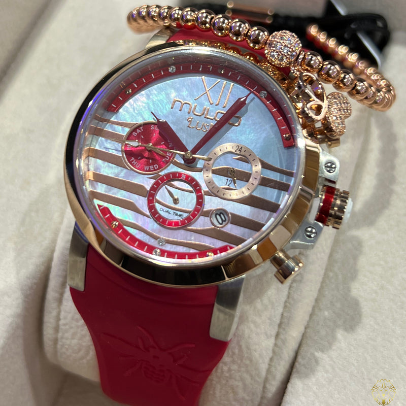 Mulco Lush Bee Rojo 42mm (Damas)