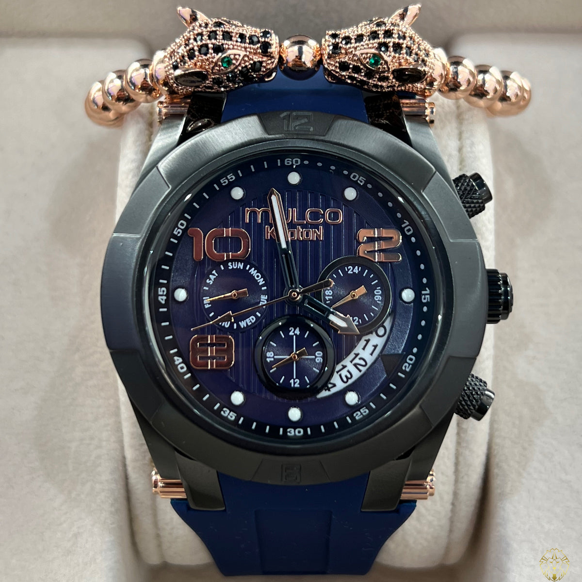 Mulco Kripton Viper Azul & Negro 46mm (Caballeros)
