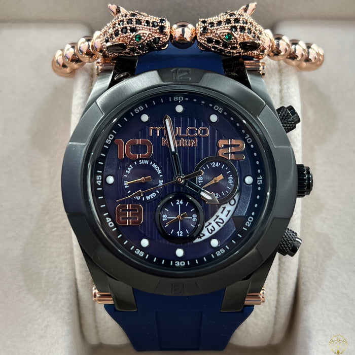 Mulco Kripton Viper Azul & Negro 46mm (Caballeros)