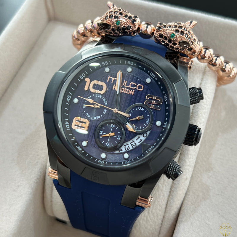 Mulco Kripton Viper Azul & Negro 46mm (Caballeros)