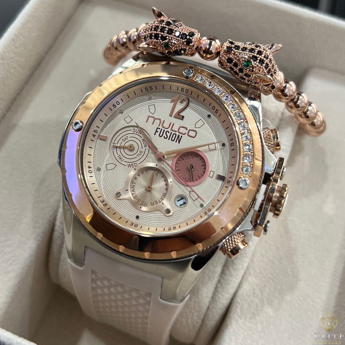 Mulco Fusion Crema & Rosa 47mm (Damas)